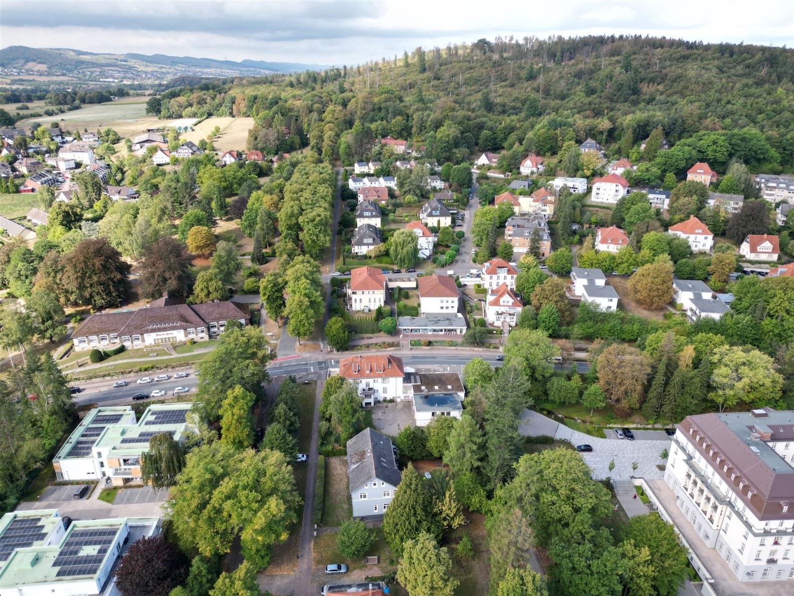 Luftbild eines Teils von Bad Eilsen