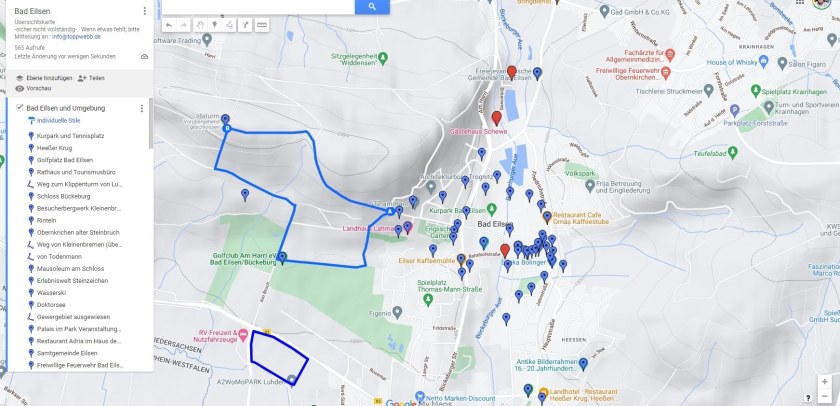 Karte bei Google My Maps