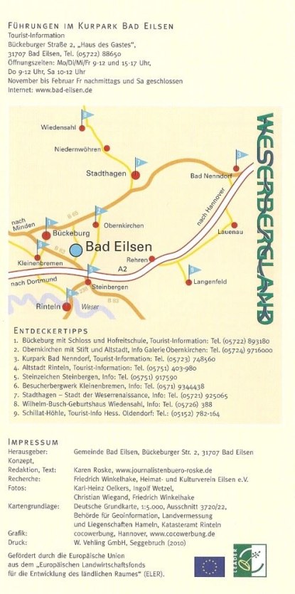 Grosser Flyer Bad Eilsen Kurpark Seite 6