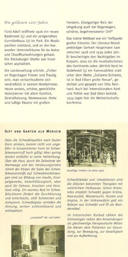 Grosser Flyer Bad Eilsen Kurpark Seite 10