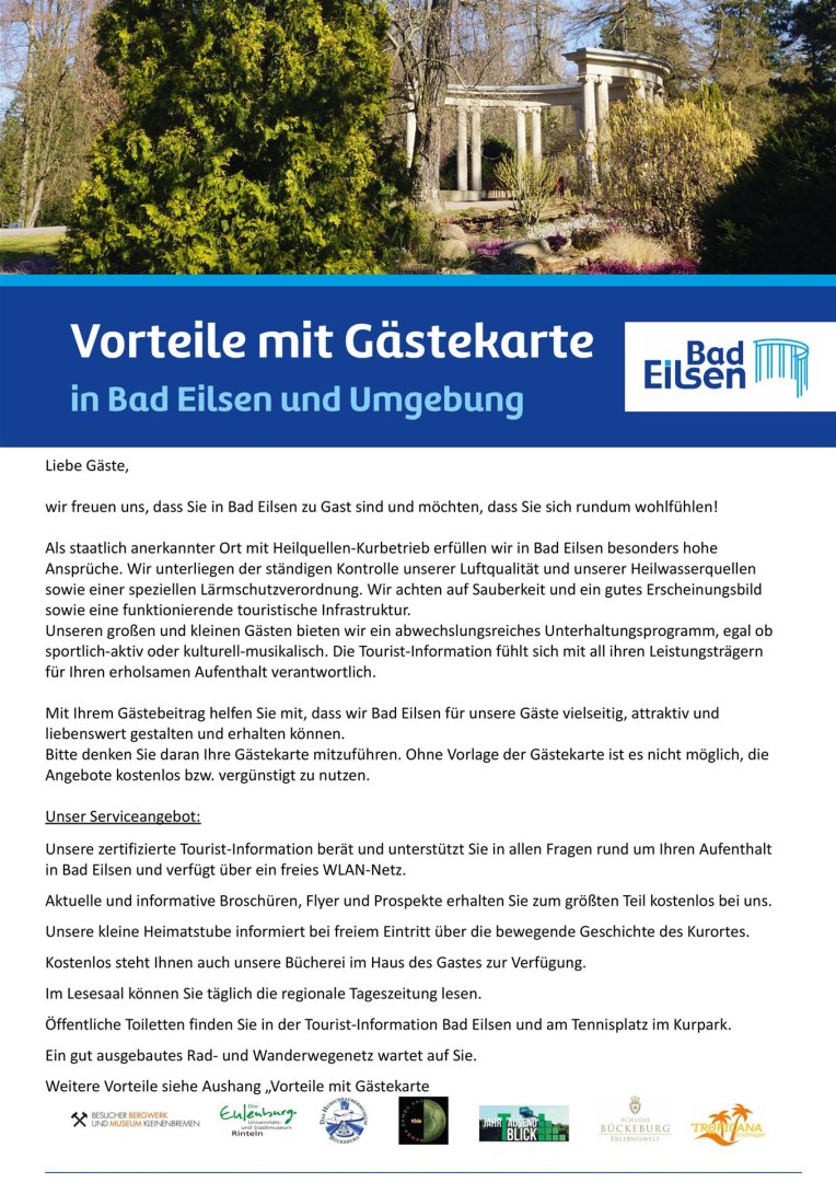 Vorteile mit der Gästekarte 2. Seite 