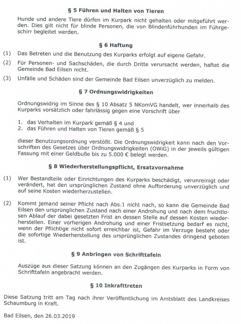 Kurparkordnung 3